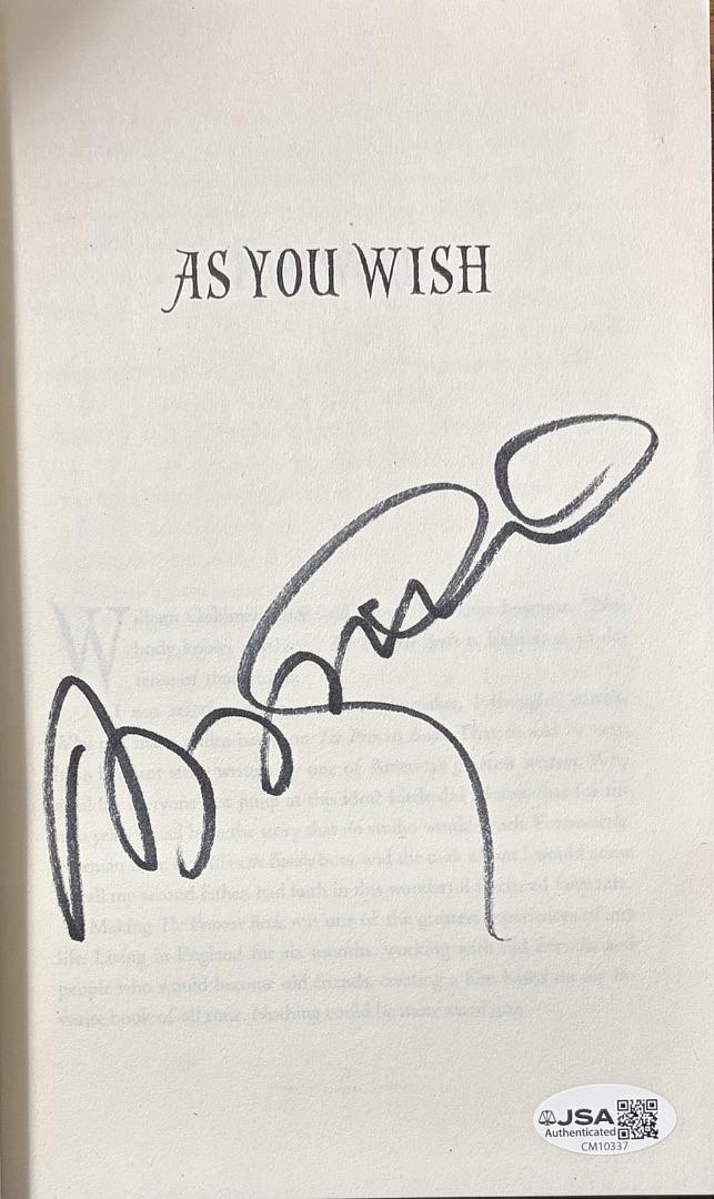 Cary Elwes signed paperback book "As You Wish" - JSA COA